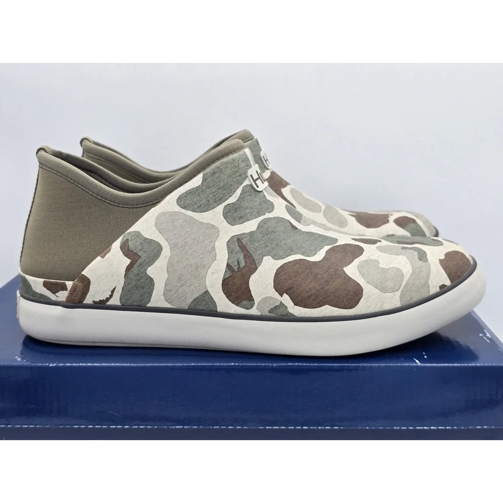 Huk Rogue Wave Shoe Low - Mens - Army Print Waterproof Shoes Fishing Sz 8 M